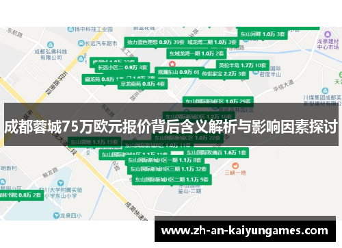 成都蓉城75万欧元报价背后含义解析与影响因素探讨